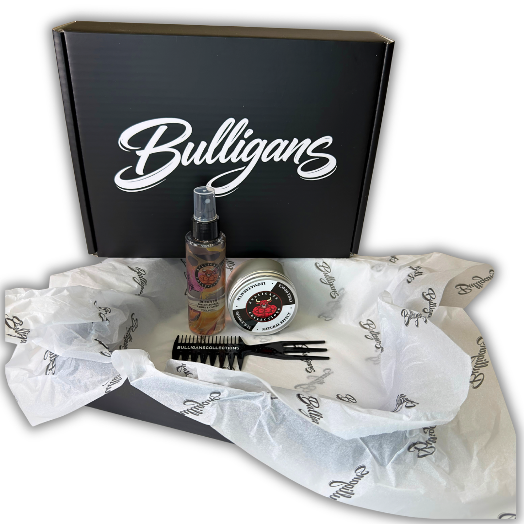 BOX SLICK BACK/OLD MONEY - EFFETTO NATURALE con disciplinante, cera opaca e pettine dentato | Bulligans