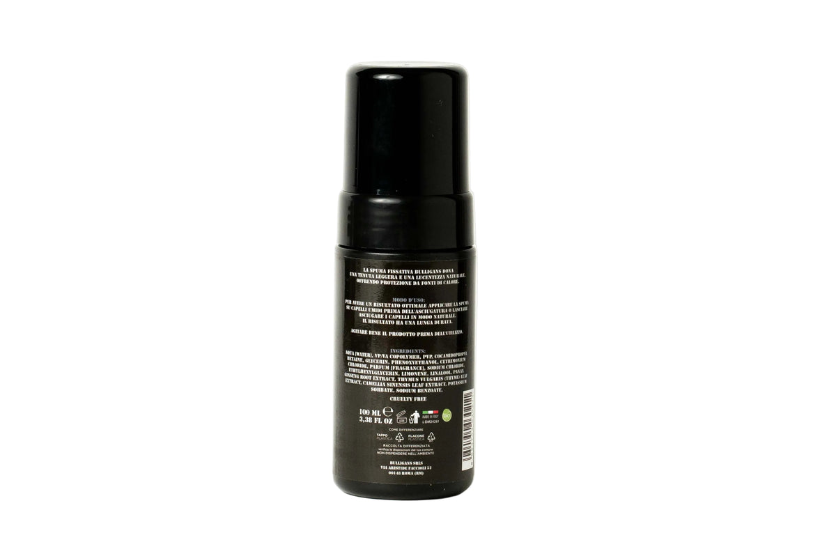 Spuma Fissativa per Capelli Bulligans: Tenuta Forte e Look Duraturo | Bulligans