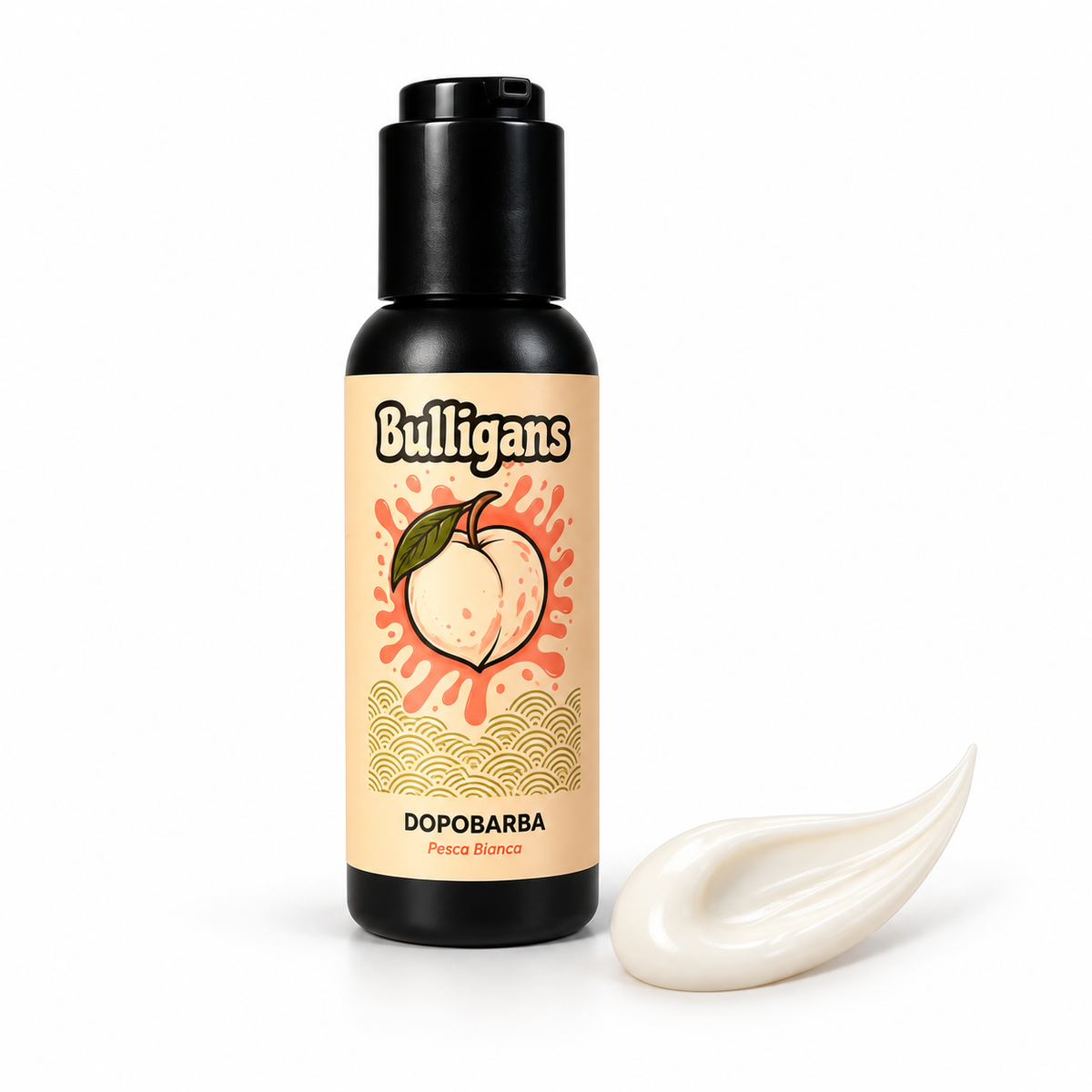 Dopobarba in crema Bulligans Pesca Bianca 100 ml | Lenitivo e Idratante