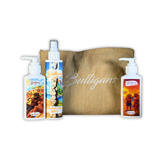 BOX PROTEZIONE COMPLETA - low Gel Abbronzante, SPF 15, Doposole | Bulligans