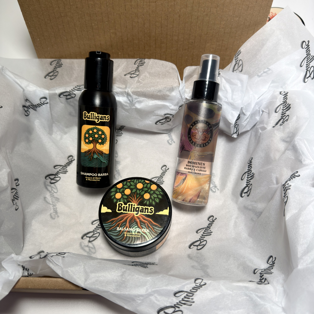 Box Barba Anti Crespo Bulligans | Shampoo, Balsamo e Disciplinante