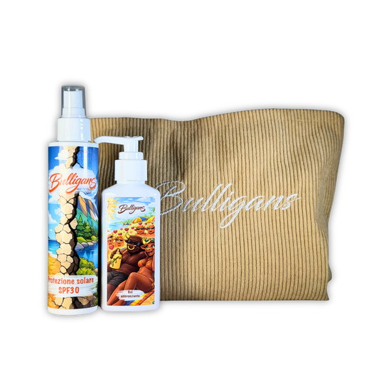 BOX ABBRONZATURA PERFETTA - Medium | SPF 30, Gel Abbronzante e Sacchetta