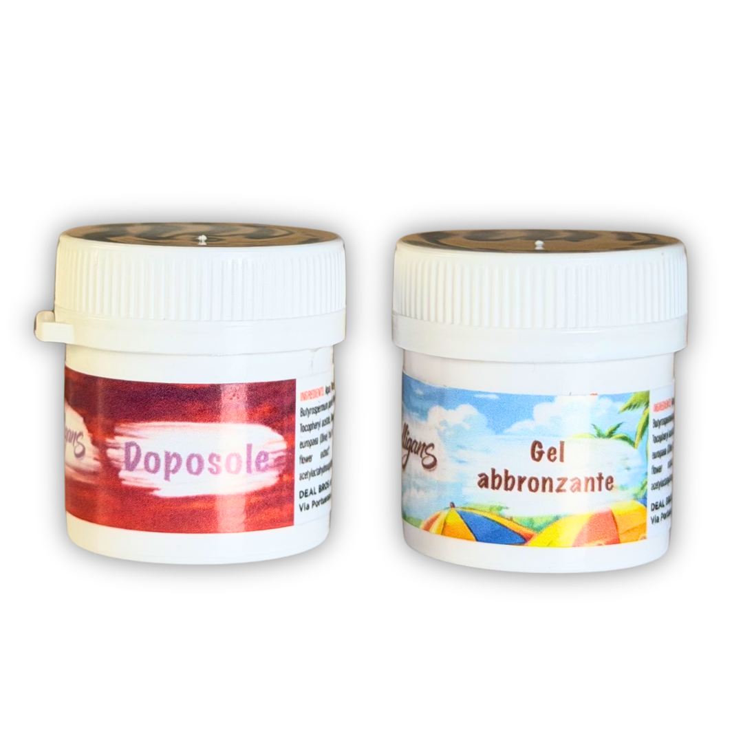 BOX MINI SIZE ABBRONZATURA | Gel Attivatore e Doposole Travel Size