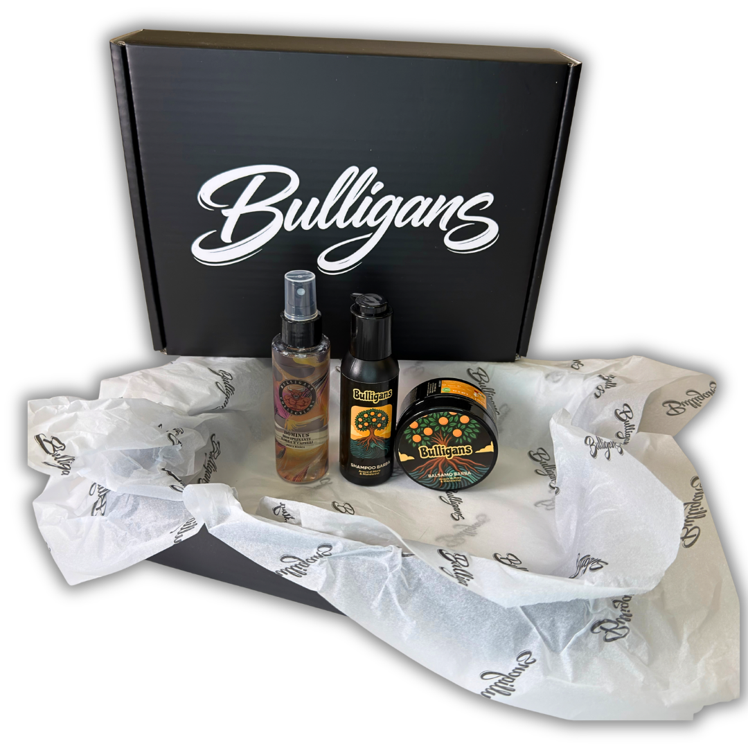 Box Barba Anti Crespo Bulligans | Shampoo, Balsamo e Disciplinante