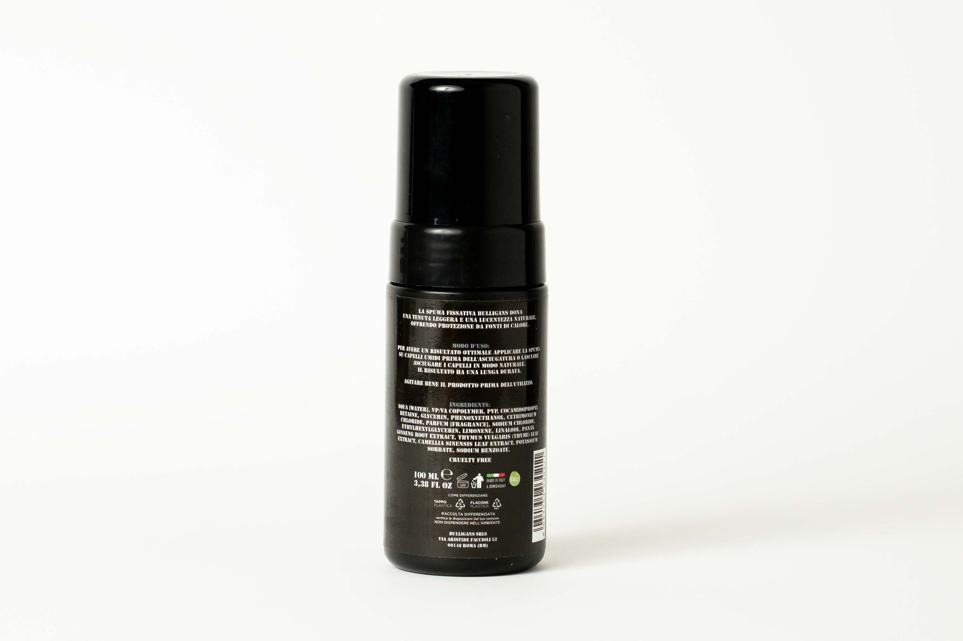 Spuma Fissativa per Capelli Bulligans: Tenuta Forte e Look Duraturo | Bulligans