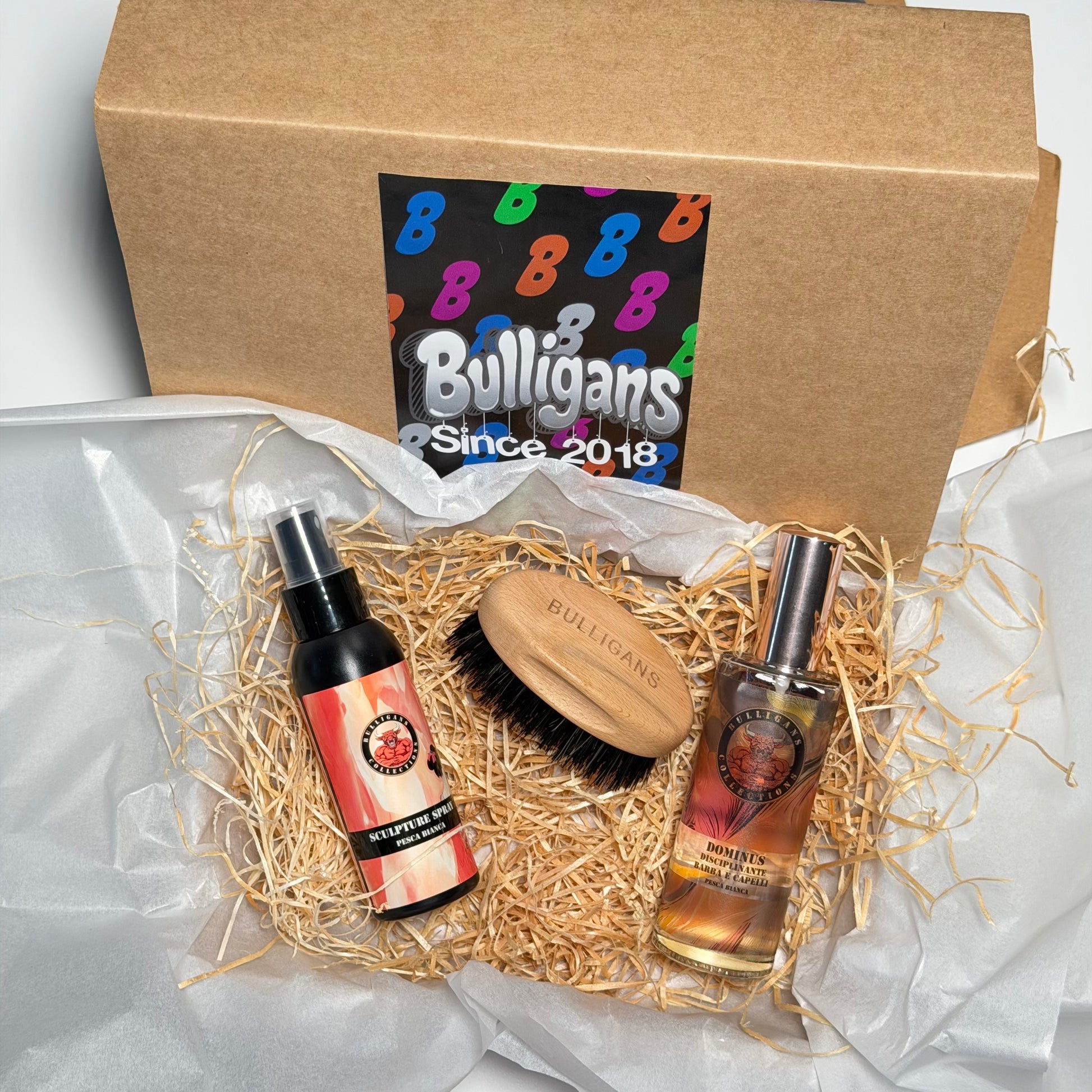Box Barba Fissaggio Perfetto: Sculpture + Disciplinante + Spazzola | Bulligans 