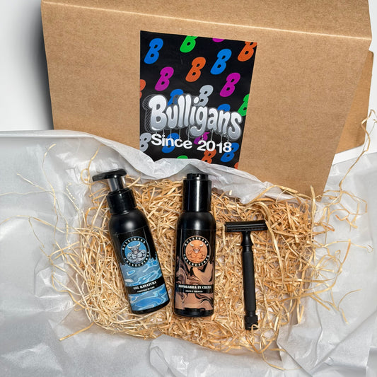 Box Rasatura Perfetta: gel trasparente + dopobarba crema + rasoio | Bulligans