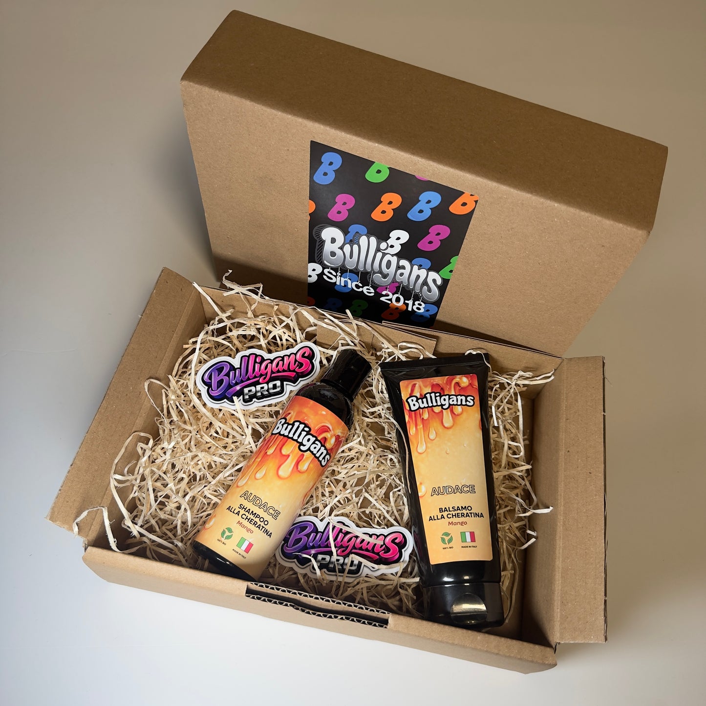 Box Shampoo e Balsamo Cheratina 200ml - Capelli Secchi e Danneggiati | Bulligans