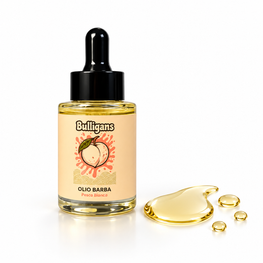Olio Barba Bulligans Pesca Bianca 30 ml | Nutriente e Ammorbidente