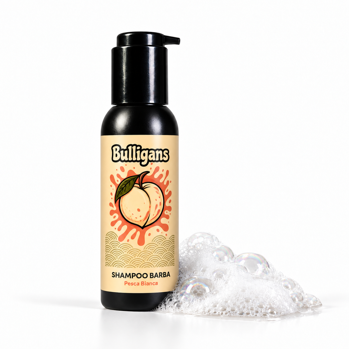 Shampoo Barba Bulligans Pesca Bianca 100ml | Detergente Delicato Barba