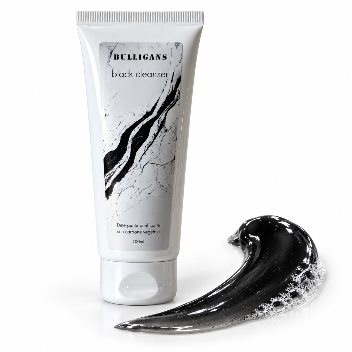 Detergente viso purificante con carbone vegetale | Skincare Bulligans