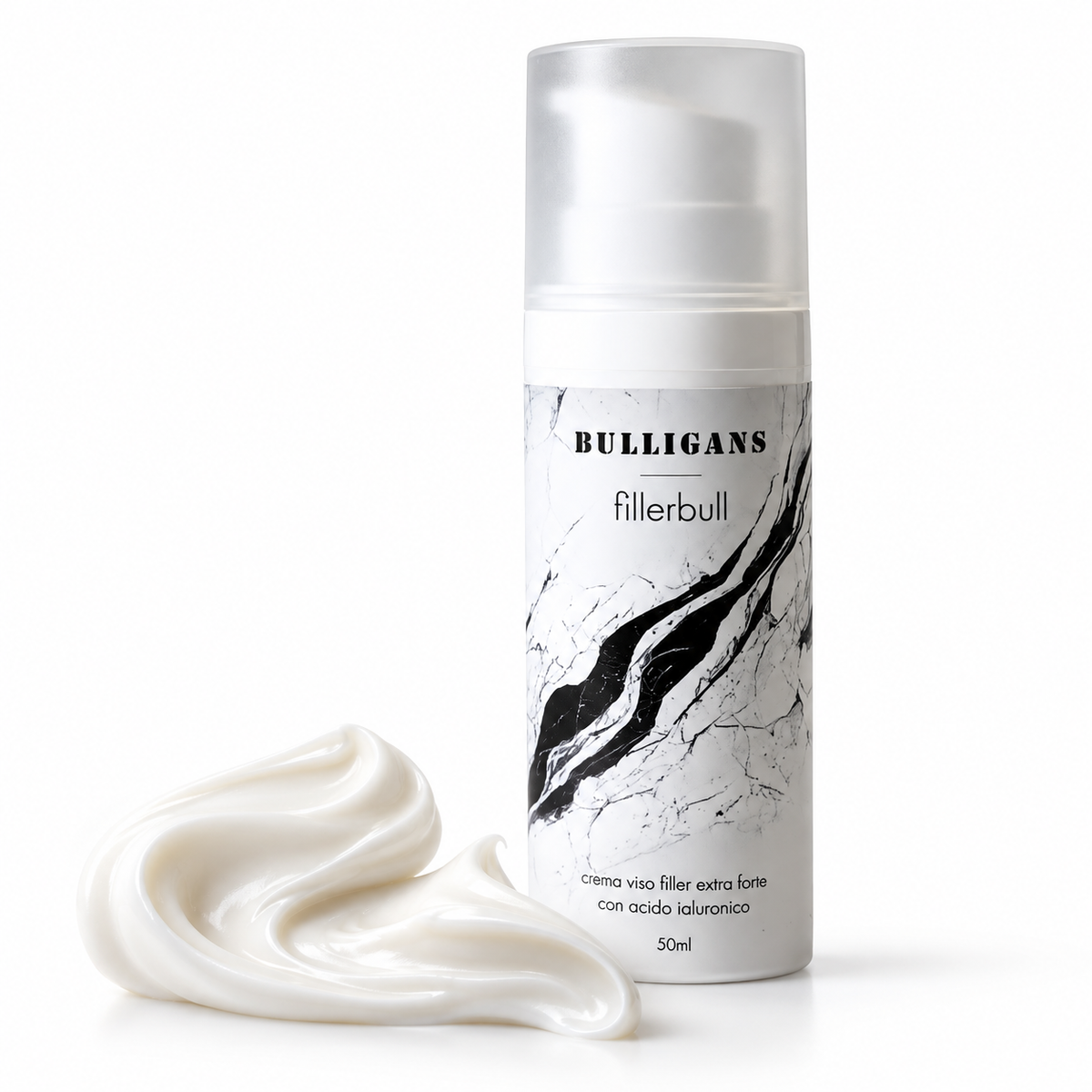 Crema viso filler extra forte, arricchita con acido ialuronico | Bulligans