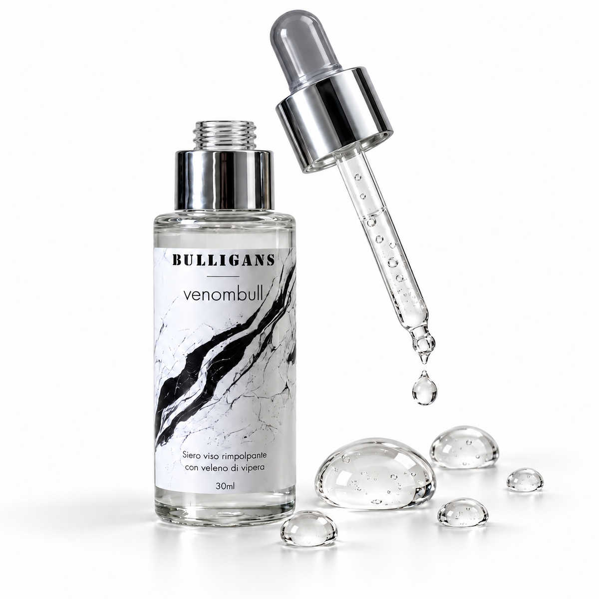 Siero viso rimpolpante con veleno di vipera Venombull | Skincare Bulligans