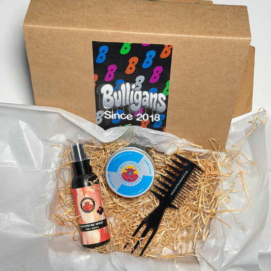 Box Side Part Effetto Lucido Tenuta Extra: Bull Strong + Sculpture + pettine | Bulligans