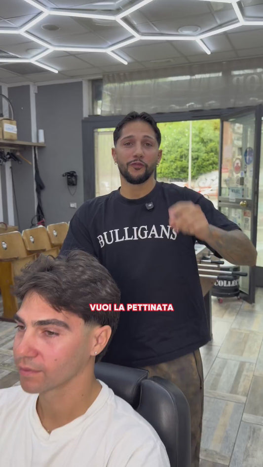 BOX MOSSO CONTROLLATO con spray fissante, crema ricci e pettine pinzato| Bulligans
